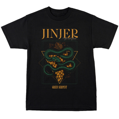 Green Serpent Black - T- Shirt