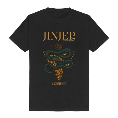 Green Serpent Black - T- Shirt