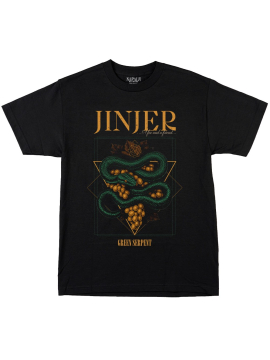 Green Serpent Black - T- Shirt