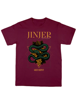 Green Serpent Maroon - T- Shirt
